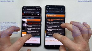 Samsung Galaxy S22 vs Samsung Galaxy A22 - SPEED TEST + multitasking - Which is faster!?