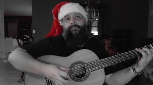 jingle bells finger style baritone classical guitar