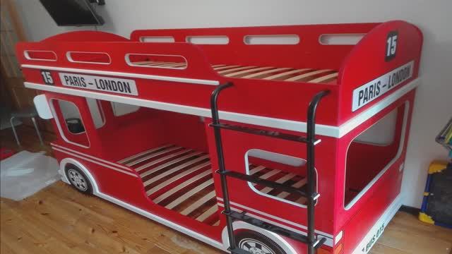 Сборка двухярусной кровати London Bus