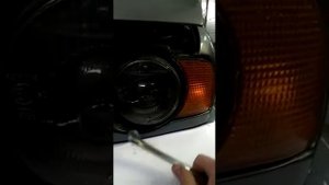 Замена стекла фары bmw e34