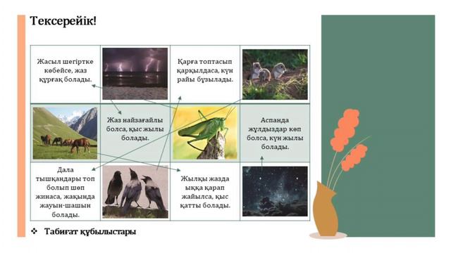 Қазақ тілі ІІІ-тоқсан 4-сынып №76 сабақ Халықтық болжам | kaz.pedagog смотреть онлайн