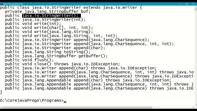 181. StringWriter-class in Character-IO-Streams || Input-Streams || Output-Streams || Java Streams смотреть онлайн