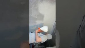 Нанесение шпаклевки с помощью компрессора и хопер пистолета