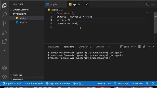 Basic Syntax | Watch Mode | Typescript in [Hindi] 2022 |  Part-3