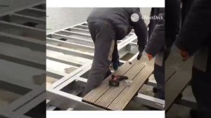 Монтаж террасной доски из ДПК Twinson на металлокаркас от компании Oliverdeck