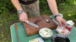 Чкмерули из курицы в Садже на дровах!