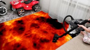 Пол это лава | смешные истории про спасение котенка