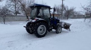 Чистка снігу саморобним отвалом ловол 504.1 февраля 2021 г.