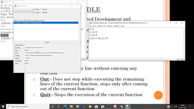 Python3 Tutorial for Beginners | What is Python IDLE -- How to Debug Code using Python IDLE