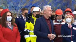 S Sobyanin -Открытие ст.м"Электрозаводская"БКЛ.31.12.20.Видео :АГН"Москва"