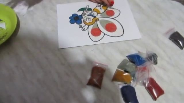 Рисование цветным песком смотреть онлайн