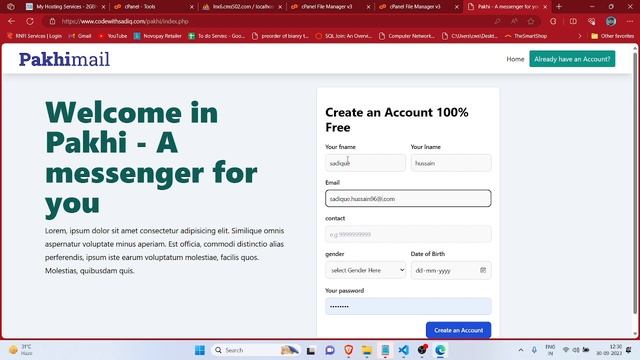 Gmail Clone Project in Hindi using Php & mysqli, tailwindcss, chatgpt - Delopyment part 3 смотреть онлайн