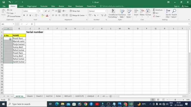 Serial number | Vba Academy Meerut смотреть онлайн