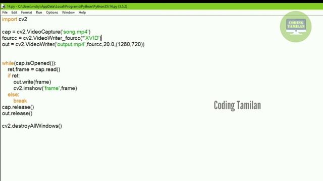 #18 Saving / Writing Video Using OpenCV Python | OpenCV Video Saving Using Python | OpenCV  2020