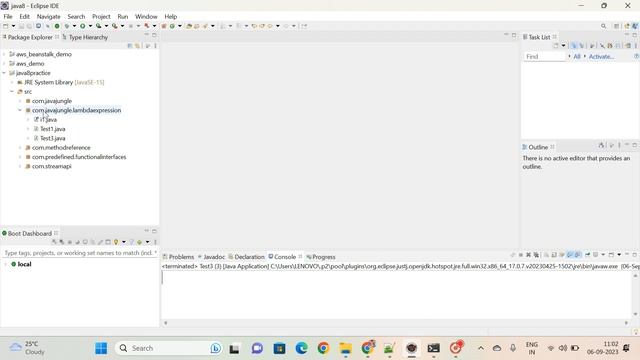 lambdaexpression on predefined functional interface and on collection objects | java jungle | part