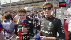 Lando Norris, George Russell Pre Race Funny Interview - Azerbaijan F1 GP 2023