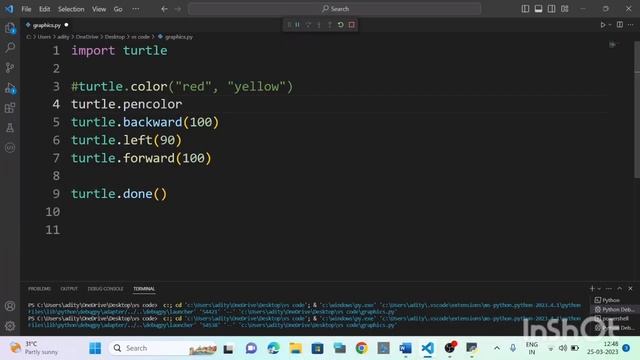 Python Turtle Tutorial in Hindi || Python for beginners || Python projects #codeclub #python