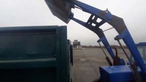 Возим Уголь на ГАЗ 4301. Дизель самосвал. Мтз 80 на погрузке!