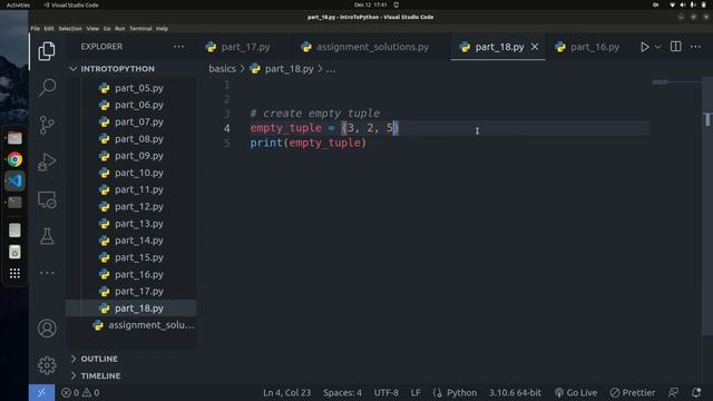 Tuples in Python | Python Tutorial - Python Full Course 2023