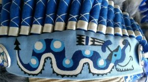 Индейский роуч "Аскук". Индейский головной убор