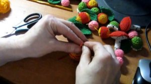 Вязание бус крючком - окончание