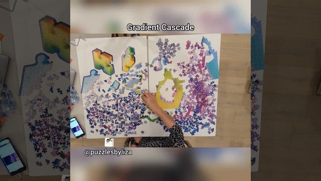 Ravensburger. Gradient Cascade . Karen Puzzles . 2023. 1027 pieces. No. 174980. смотреть онлайн