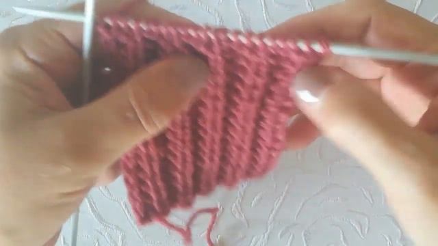 Как связать французскую резинку.Пушистая резинка, создающая объем смотреть онлайн