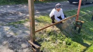 #9 Ремонт и Преображение Дачи🏠Красим столбы под забор🤗