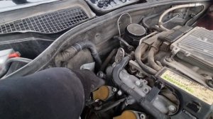 w221. Замена маслоотделителя на двигателе м273.