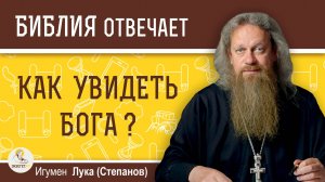 КАК УВИДЕТЬ БОГА ? Игумен Лука (Степанов)