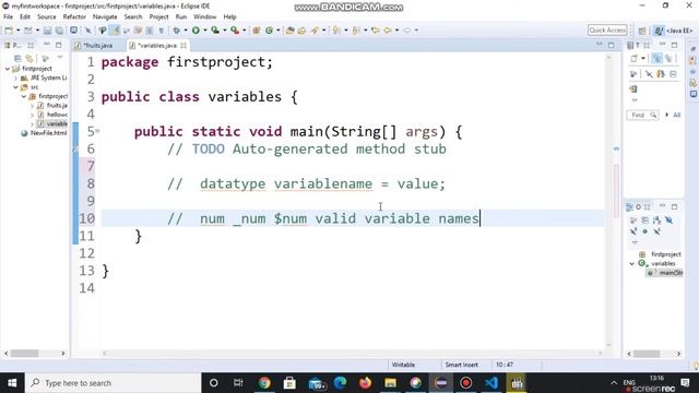 What are variables | How we define variables in java | Rules for defining variables in java .
