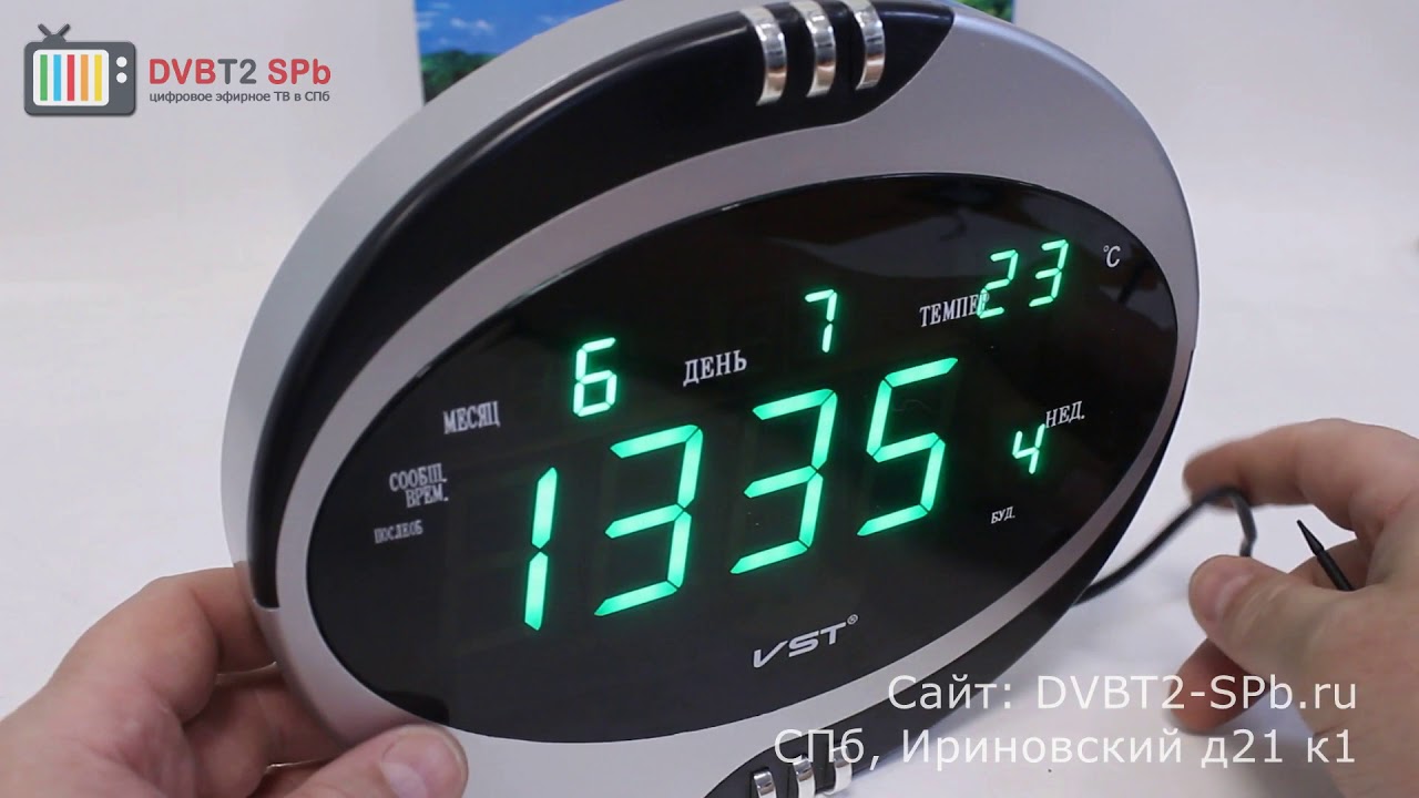 VST 770T - обзор электронных часов смотреть онлайн