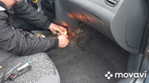 тюнинг ланоса часть 6 ( подсветка салона и покраска пластика )