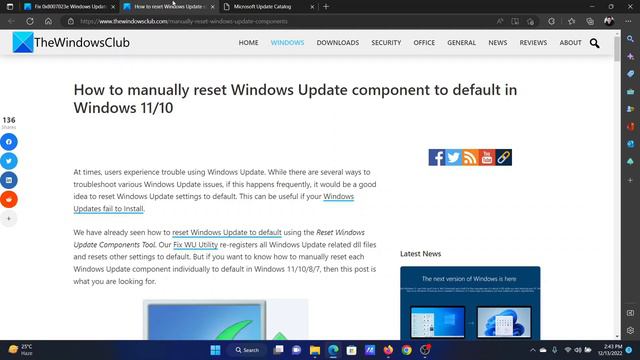 Fix 0x8007023e Windows Update error on Windows 11/10 смотреть онлайн