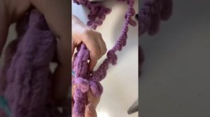 МК Шапка - ушанка из Ализе Пуффи (часть 1)