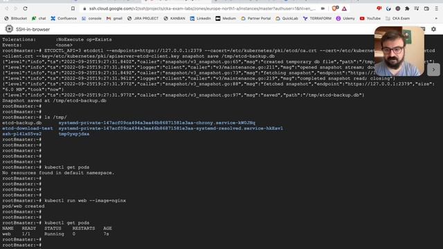 CKA (Certified Kubernetes Administrator) -4 kubernetes etcd backup almak ve restore etmek смотреть онлайн
