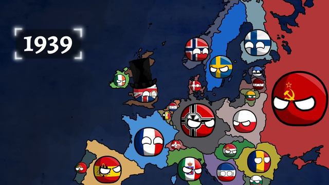 History of Europe (1900-2021) Countryballs смотреть онлайн