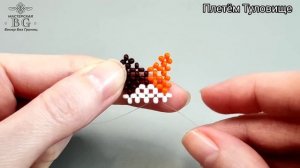 Мастер-класс Котик Лютик из Бисера/Техника крестик