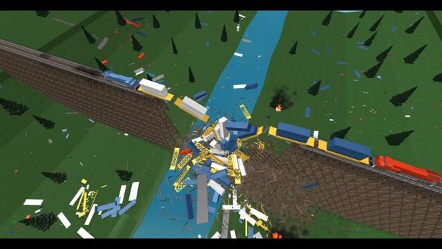 The Trestle (ROBLOX Bridge Train Crashes) смотреть онлайн