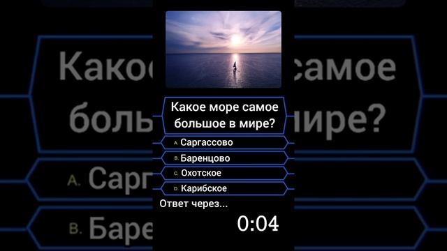 Какое море самое большое в мире?