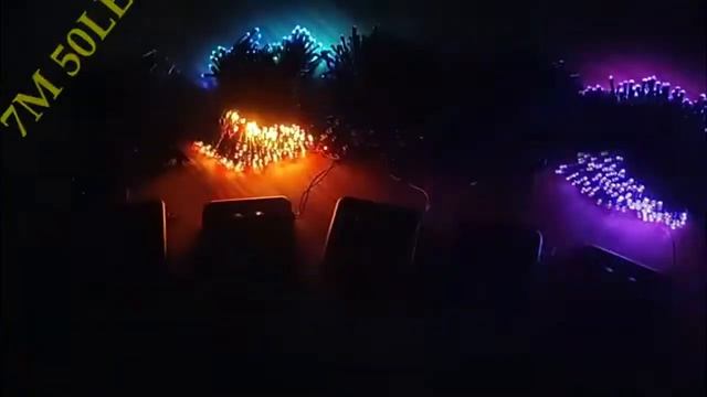 Электрогирлянда уличная на солнечной батарее с Алиэкспресс.7,12и 22 метра. смотреть онлайн