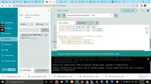 Testing Serial Communication - ASCII Table  - ESP32 and computer