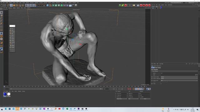 Типс - пропорциональное изменение толщены у всего объекта в Cinema 4d