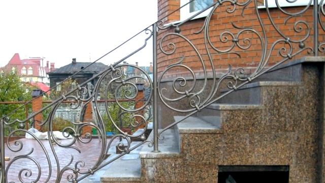 Лестница 169 Входная лестница в дом отделка гранитом Днепропетровск, Днепр смотреть онлайн