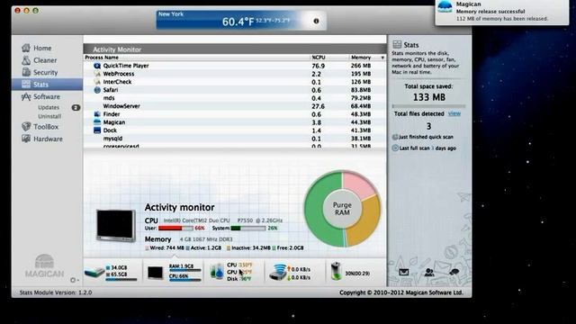 Magican 1.2.0 - Stat Monitor and temperature monitor for Mac смотреть онлайн