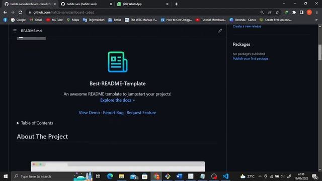 Tutorial Github Markdown menggunakan Template смотреть онлайн