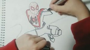 Как нарисовать Майлза Моралеса.How to draw Mails Morales