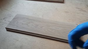 Результат работы состава СГ после нанесения цветного масла "Чёрный".