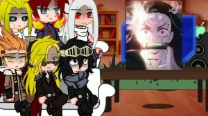—{Pro heroes react to Nezuko and Tanjiro 1/??}—{English\/Russia}—