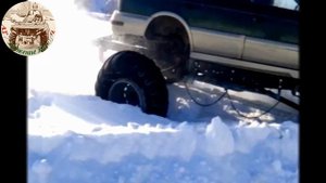 Суба монстр трак. Катаемся по глубокому снегу